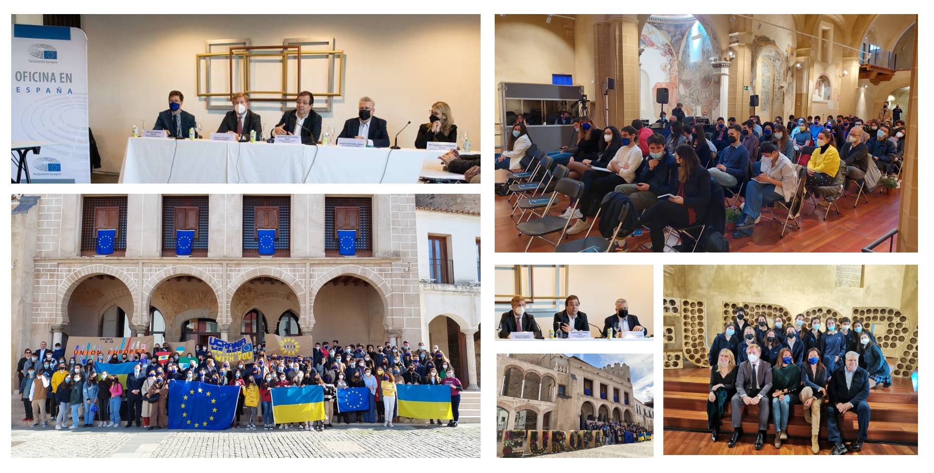 Collage de imágenes Conferencia Transfronteriza sobre el futuro de Europa