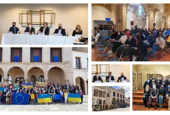Collage de imágenes Conferencia Transfronteriza sobre el futuro de Europa