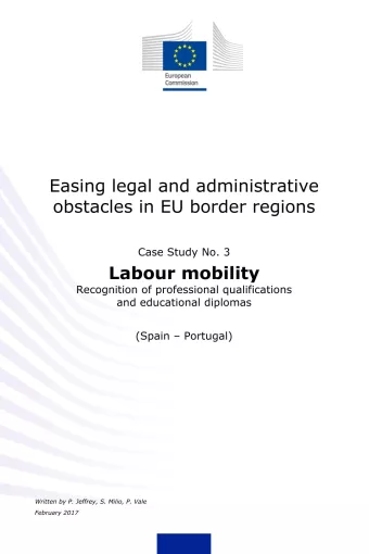 Labour mobility Recognition of professional qualifications  and educational diplomas 