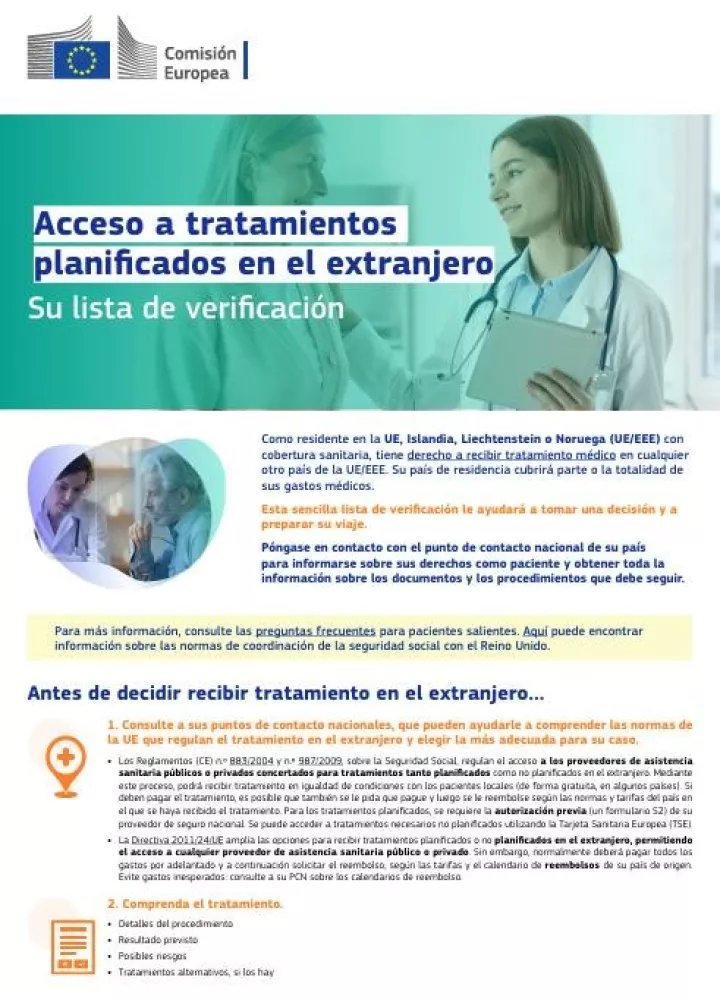 Acceso a tratamiento planificados en el extranjero