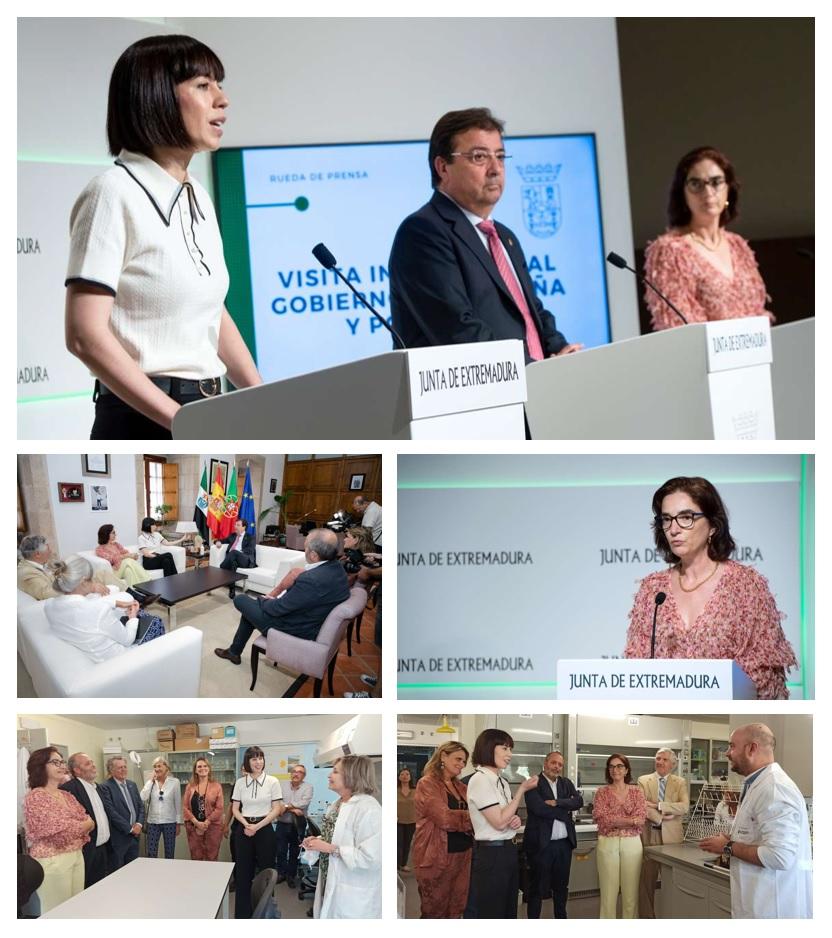 visita ministras ciencia España Portugal a Extremadura